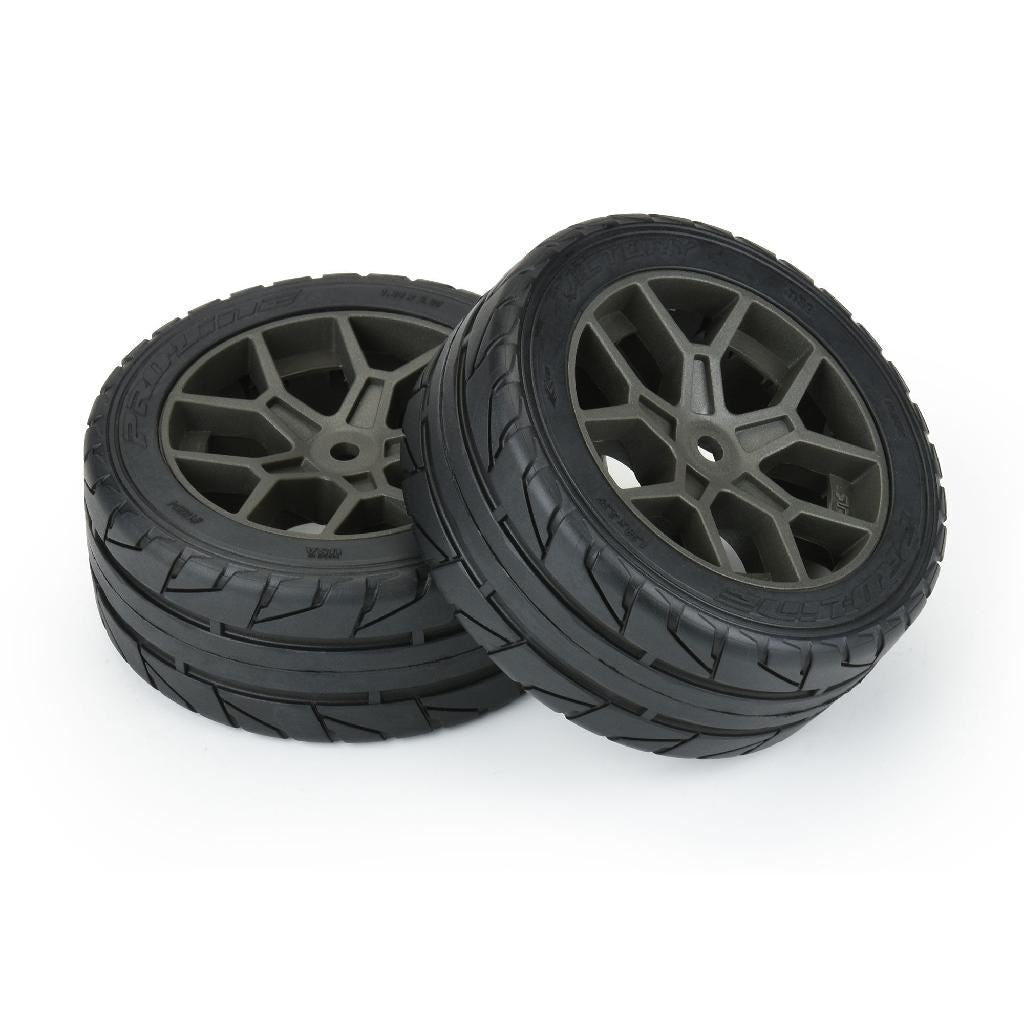 Proline 1/8 Vector S3 Front/Rear 35/85 2.4In Belted Mounted Tires, 14