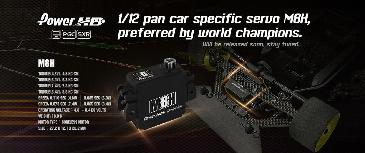 Power Servo Hd M8H 1/12 Digital Hv 8.5Kg/0.065S