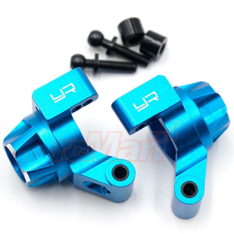 Yeah Racing Aluminum Rear Hub 3 Degrees Toe-In For Tamiya M07 Blue
