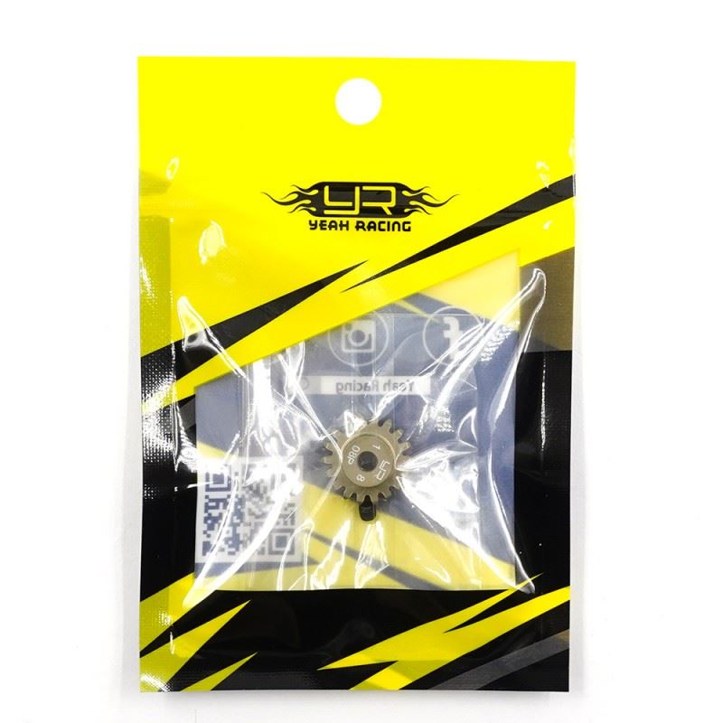 Yeah Racing Aluminum 7075 Hard Coated Motor Pinions 0.8M 18T For Tamiya Car
