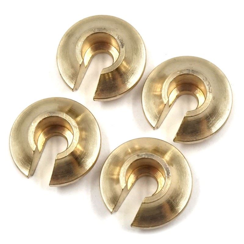 Yeah Racing Brass Spring Retainer 4pcs For Axial SCX10 II & III Element Enduro