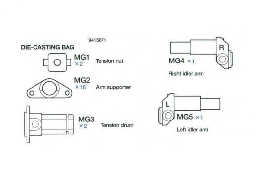 Tamiya Die-Casting Bag For 56009