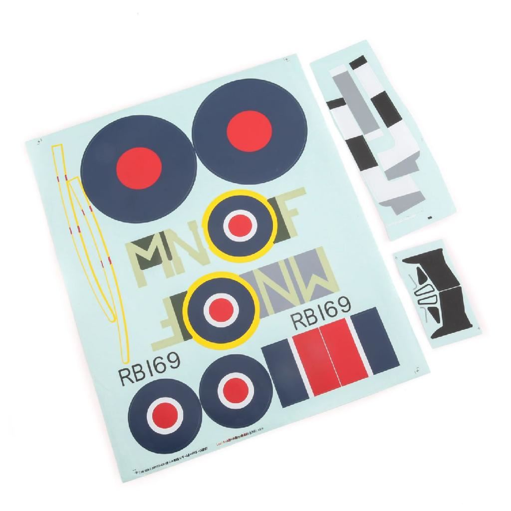 E Flite Decal Sheet: Spitfire Mk Xiv 1.2M