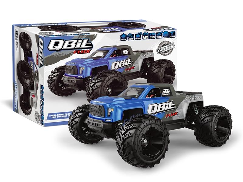 Maverick Qbit MT Flux 1/16th Monster Truck - Blue