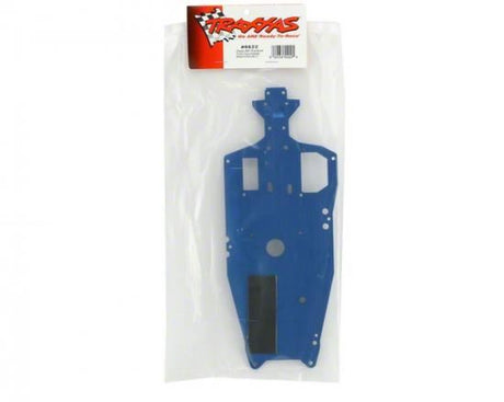 TRAXXAS Chassis, 6061-T6 aluminium (3mm) (blue), adhesive foam pad(1