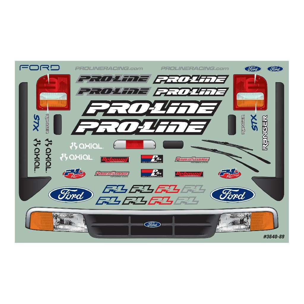 Pro 1/10 1993 Ford Ranger Pre-Runner Clear Body 12.3In Wb Crawler