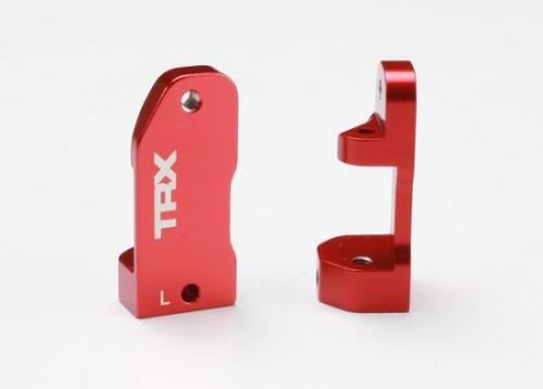 TRAXXAS Caster blocks, 30' red-anodised 6061 alu (left & right)