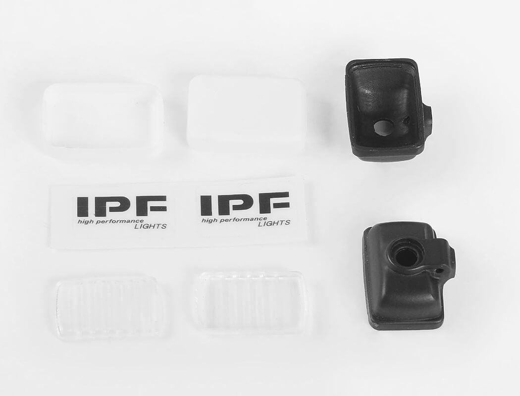 RC4WD CAMEL BUMPER W/ WINCH MOUNT & IPF LIGHTS FOR TRAXXAS TRX-4 LAND ROVER DEFENDER