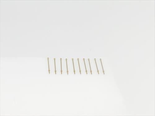 RACTIVE 1 Hole Stanchion, Brass 20mm (Pk10)