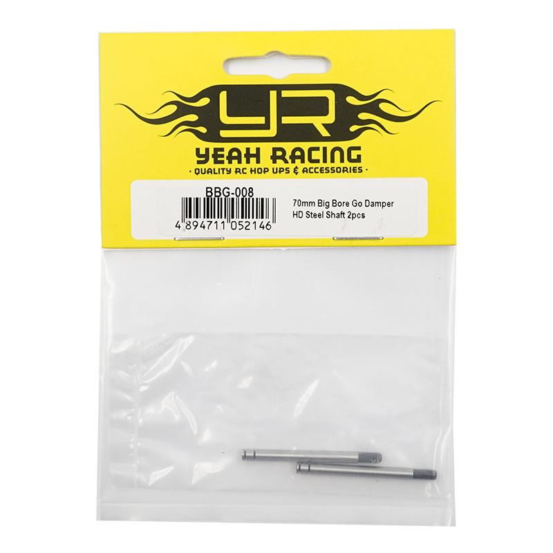 Yeah Racing 70mm Big Bore Go Damper HD Steel Shaft 2pcs