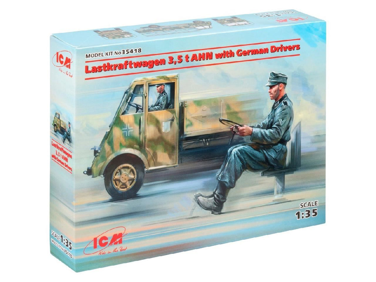 Icm Lastkraftwagen 3,5 T Ahn With 4 German Driver Figures