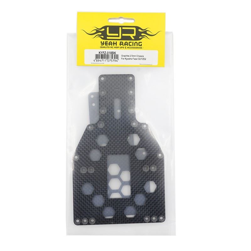 Yeah Racing Graphite 2.5Mm Chassis For Kyosho Fazer D2 Fzd2