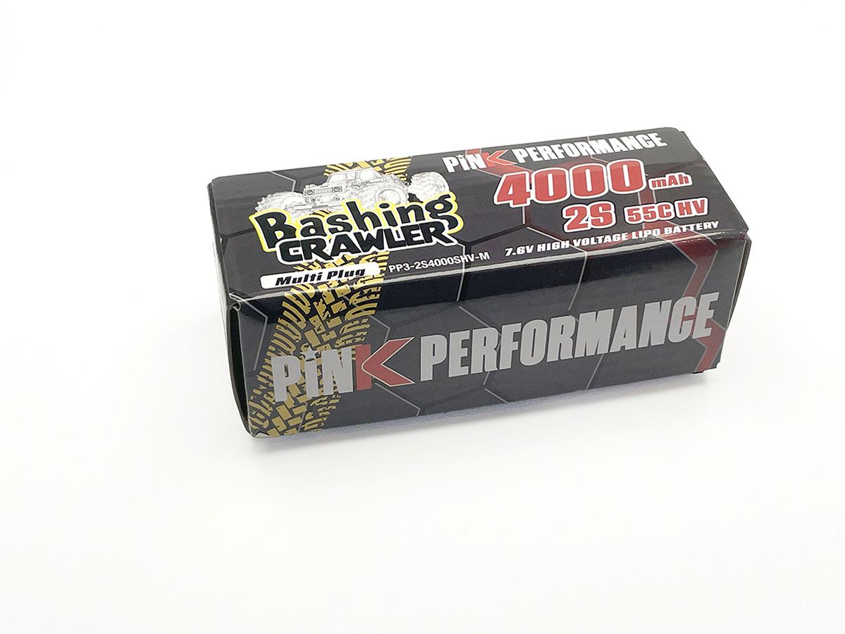 Pink Bashing Crawler Lipo 2S 7.6V-4000-55C (Multi) 96X42X21Mm Shorty
