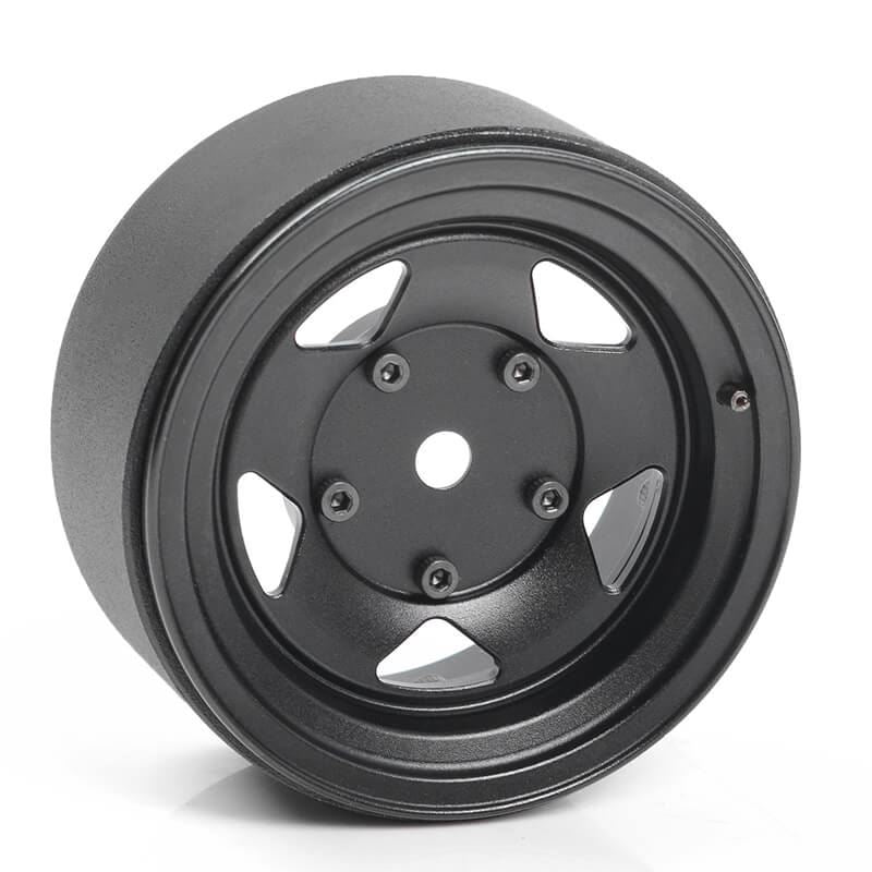 RC4WD SEREN 2.2 BEADLOCK WHEELS W/ CENTER CAPS (BLACK)
