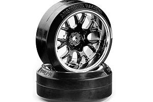 #211000125 - Ansmann Drift Tyre Set 1/10 H Flush Black
