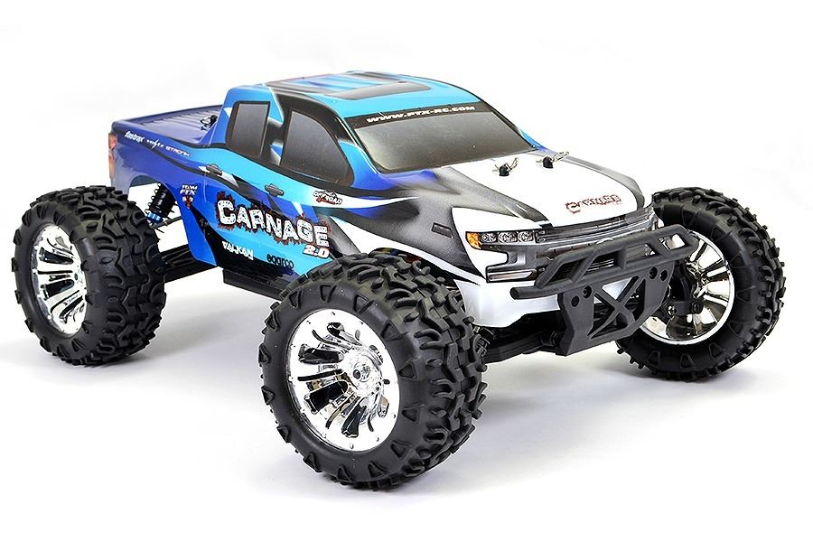 FTX Carnage 2.0 1/10 Brushed Truck 4WD RTR Blue - FTX5537B