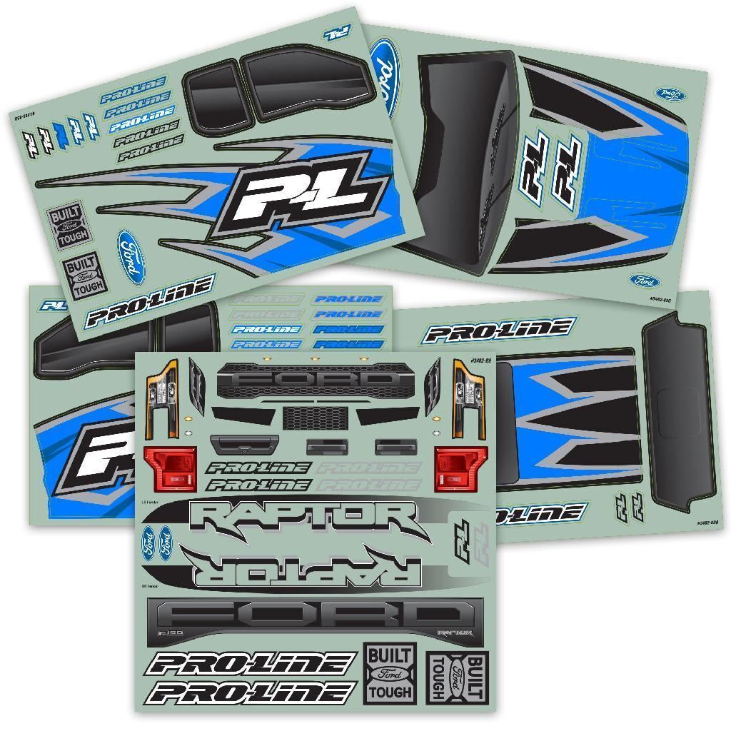 Proline 1/5 Pre-Cut 2017 Ford F-150 Raptor Tough-Color Black Body: X