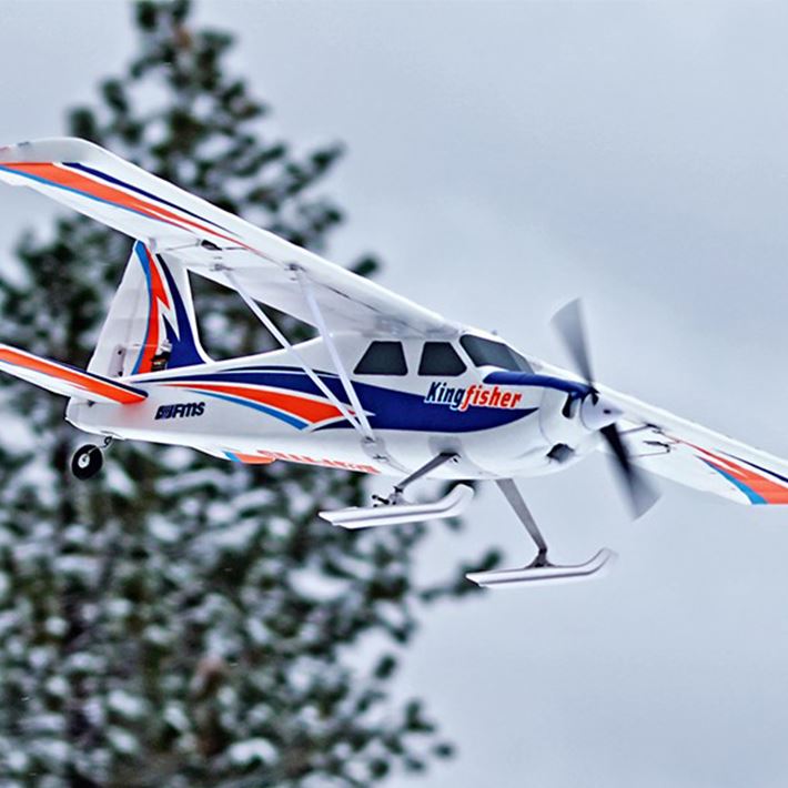 Fms 1400Mm Kingfisher Pnp With Wheels,Floats,Skis And Flaps