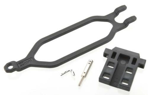 TRAXXAS Hold down, batt/retainer/post/angled bodyclip (multi-cell)