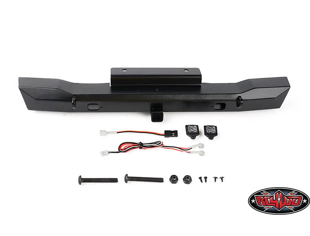 RC4WD EON METAL REAR HITCH BUMPER W/LED FOR AXIAL SCX6 JEEP WRANGLER JLU