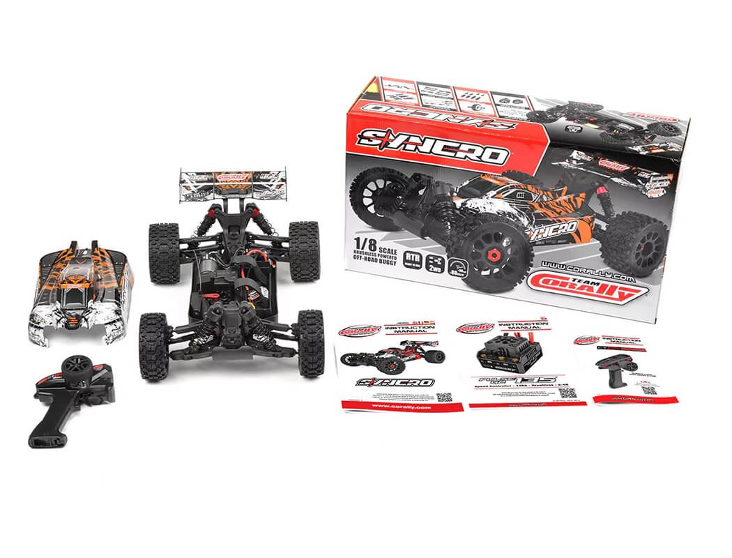 Corally Syncro-2 1/8 Brushless 3-4S Basher Buggy Rtr - Orange