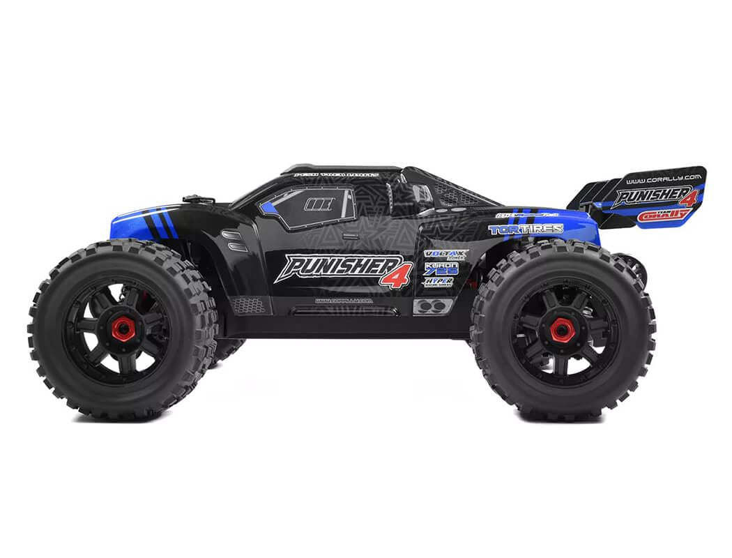 Corally Punisher 4 Brushless 4S Basher Truck Rtr - Blue