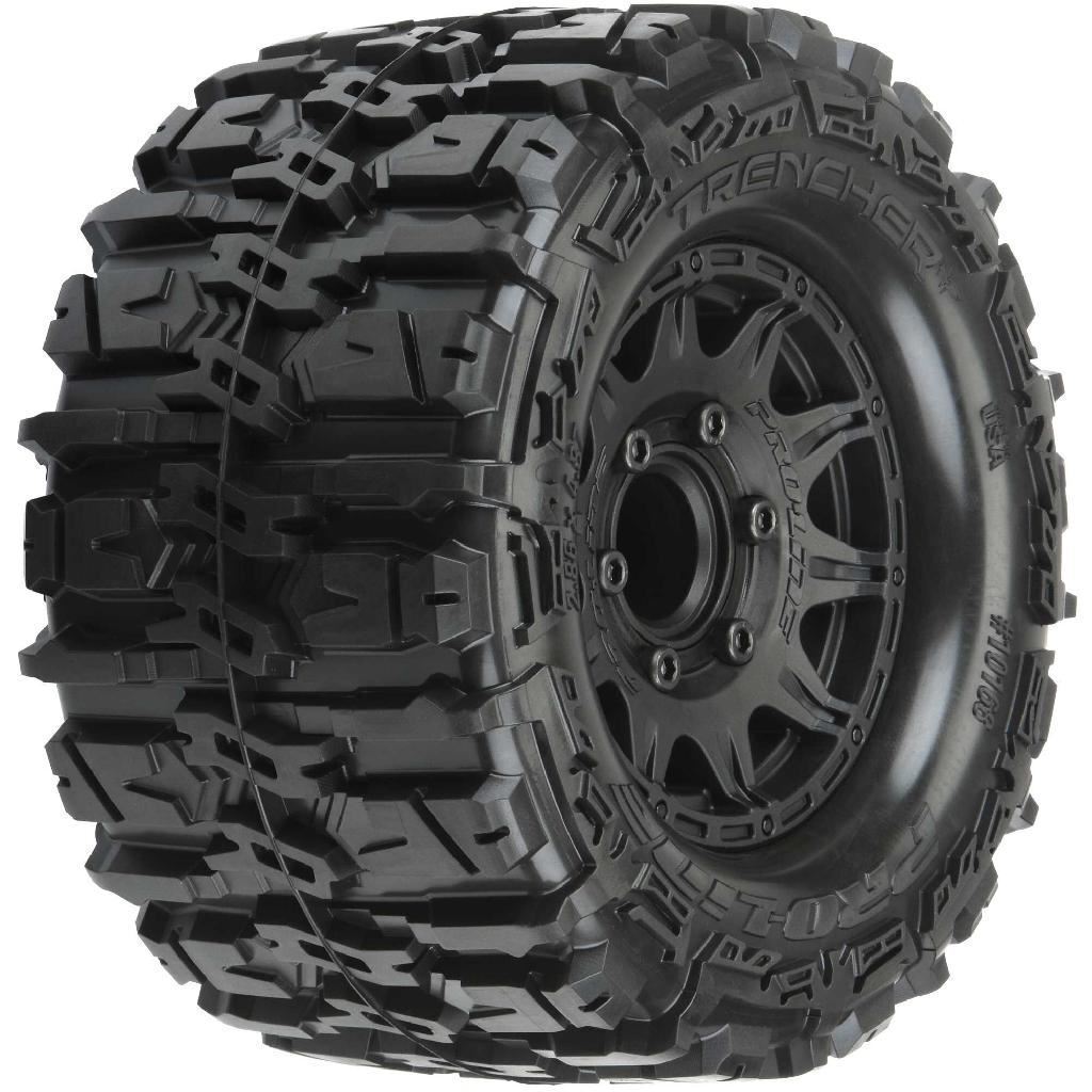 Proline 1/10 Trencher Hp Belted F/R 2.8In Mt Tires Mounted 12mm Blk R