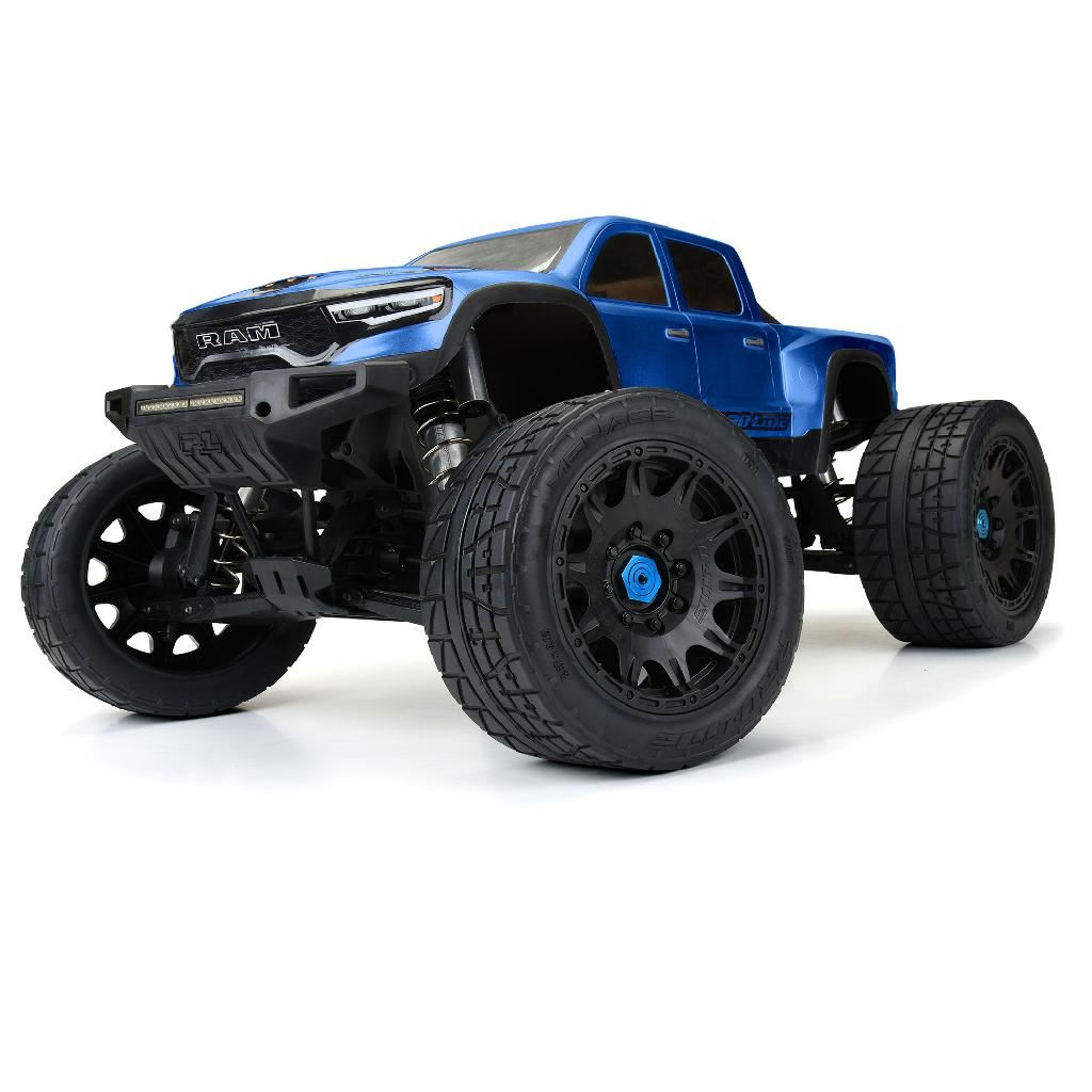 Proline 1/6 Menace Hp Belted Fr/Rr 5.7In Mt Tires Mounted 24mm Blk Ra