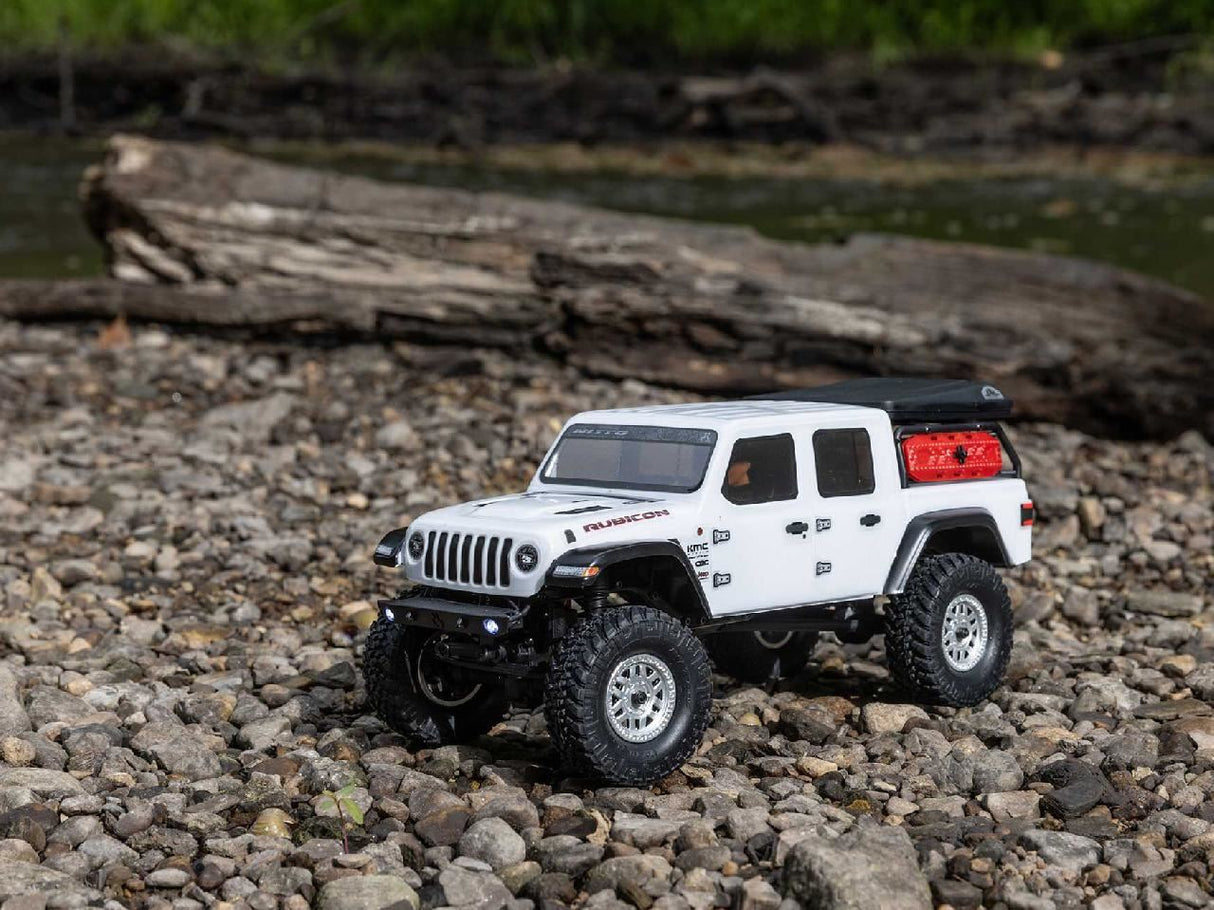 Axial SCX24 Jeep Gladiator 4WD Rock Crawler RTR, White