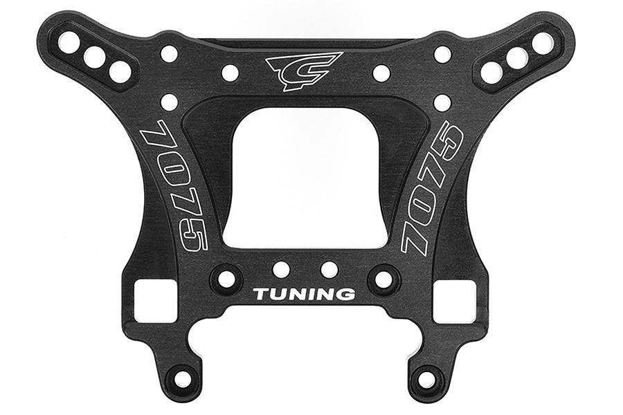 Corally Shock Tower Front 5mm Swiss Made 7075 t6 Hard Black