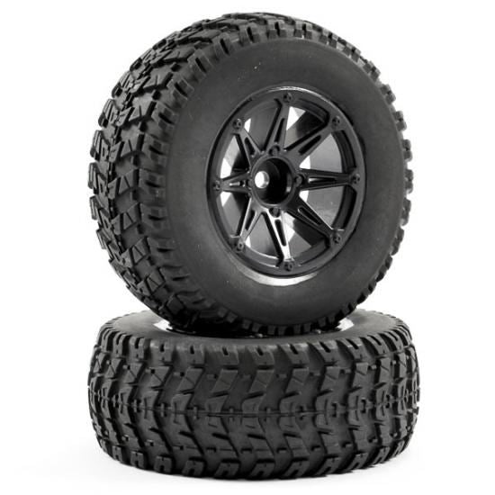 FASTRAX 1:10 SC WAVE MOUNTED 8-SPOKE WHEELS (12MM)