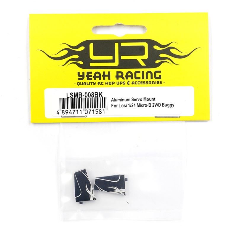 Yeah Racing Aluminum Servo Mount For Losi 1/24 Micro-B 2Wd Buggy / 1/28 Micro-T Truck