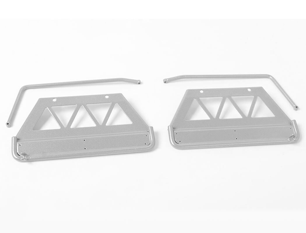 RC4WD TRIFECTA FRONT BUMPER, SLIDERS & SIDE BARS FOR LAND CRUISER LC70 BODY (SILVER)