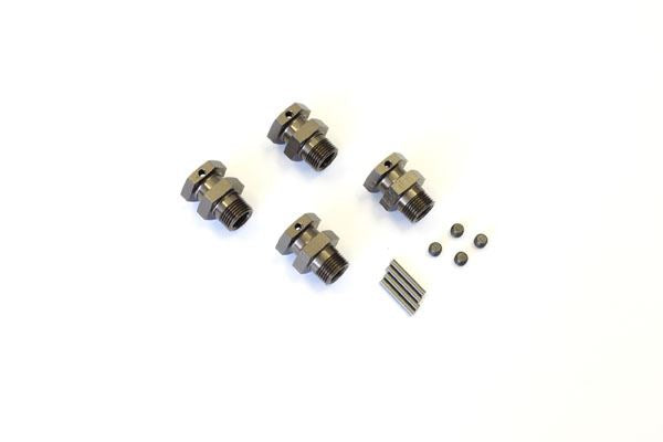 Wheel Hub Inferno St-Rr Gun Metal (4) Wide