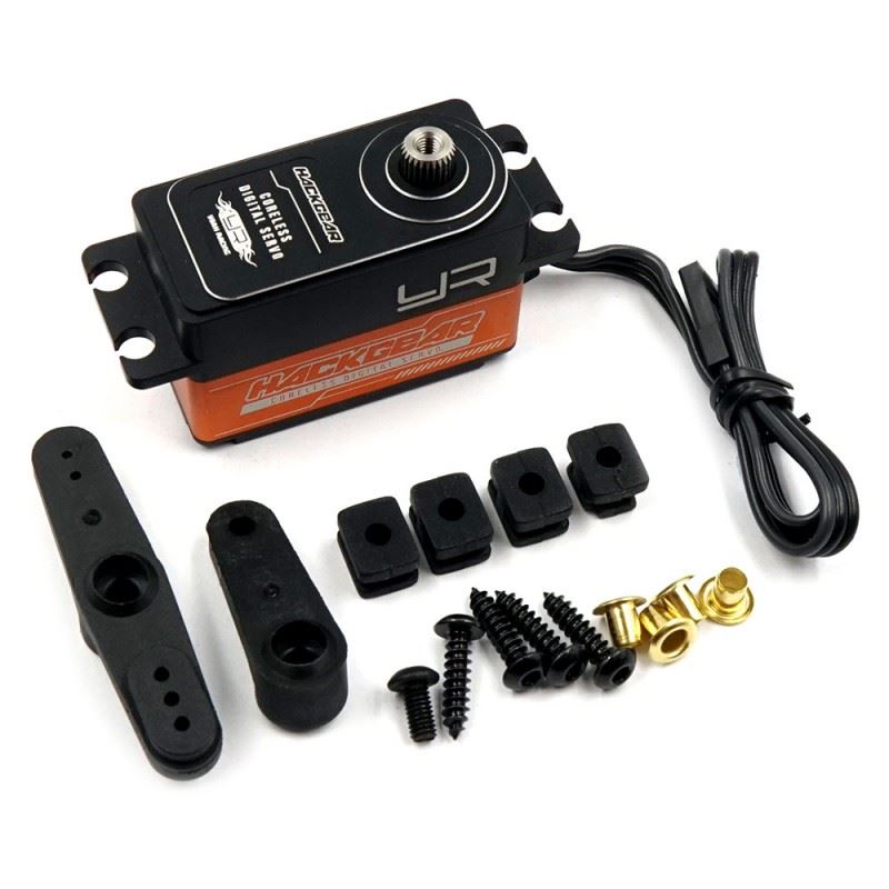 Yeah Racing Aluminum Case Low Profile Digital High Speed Coreless Servo For 1/10 RC Orange