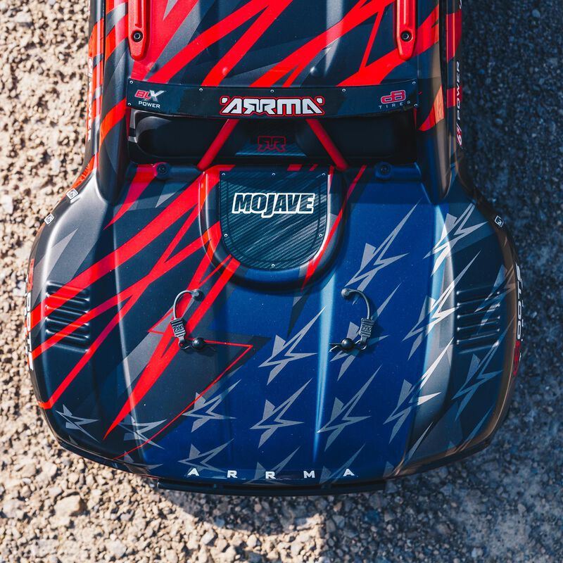 Arrma Mojave V2 6s 4WD BLX Red/Black Desert Truck with Spektrum Firma - ARA7604V2T2