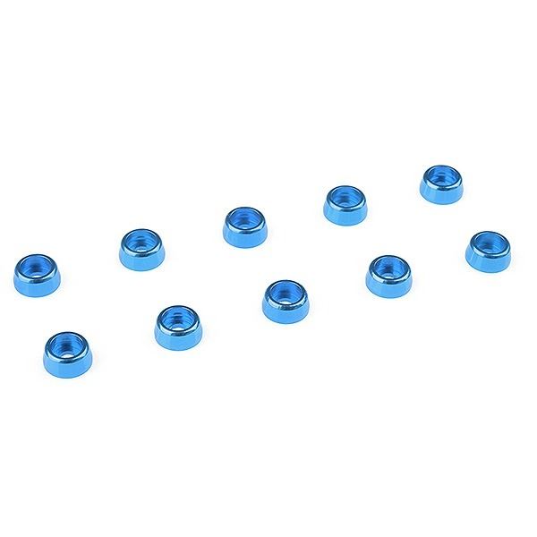 Corally Aluminium Washer For M2 Socket Head Screws Od=6mm Blue 10Pcs