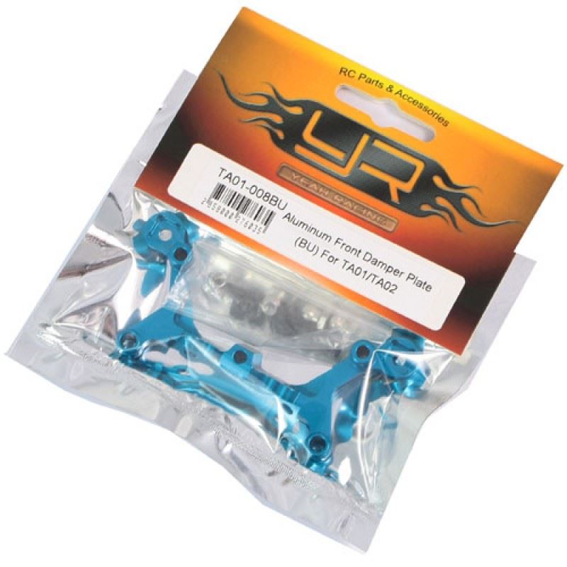 Yeah Racing Aluminum Front Damper Plate (BU) For TA01/TA02