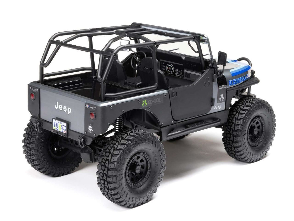 Axial 1/10 SCX10 III Jeep CJ-7 4WD Brushed RTR, Grey
