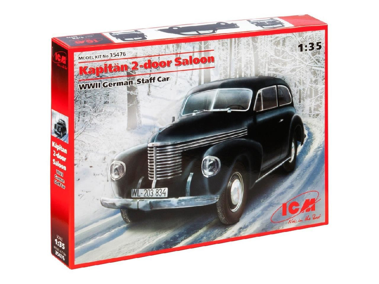 Icm Kapitän 2-Door Saloon, Wwii German Staff Car