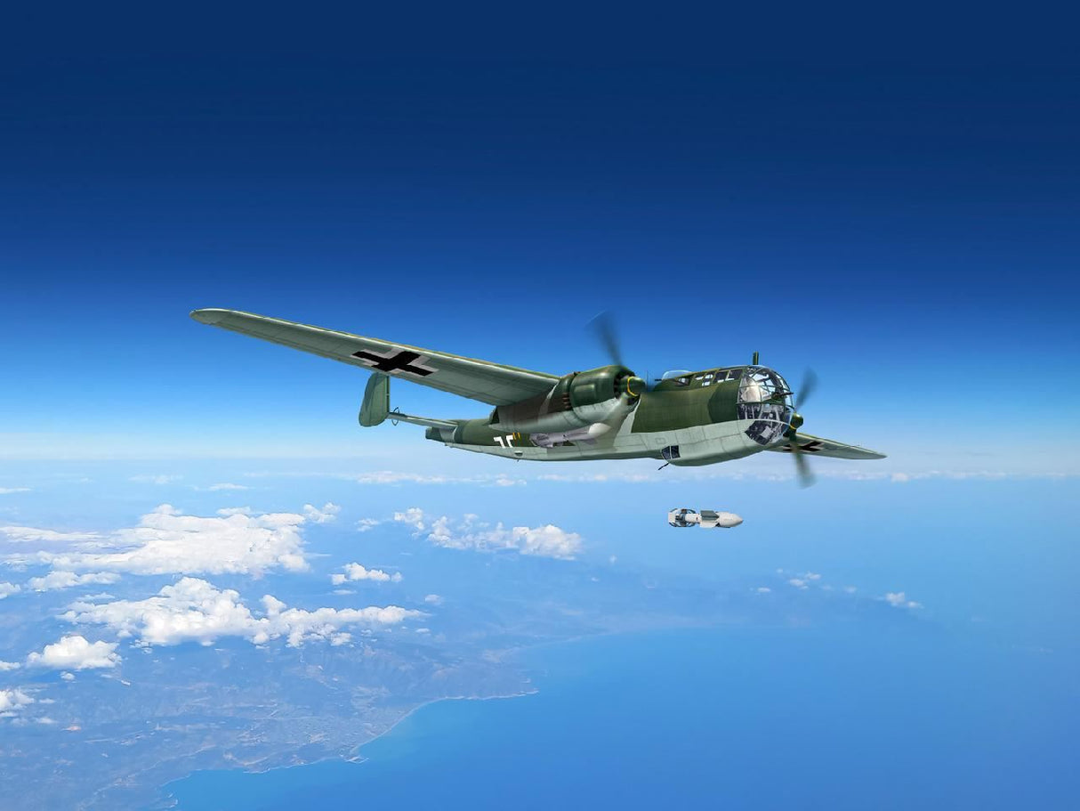Icm Do 217K-2 With Gliding Bombs Fritz-X, Wwii German Bomber