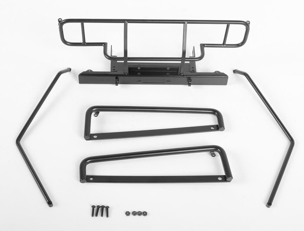 RC4WD RHINO BUMPER, SLIDERS & BUMPER EXTENSION PACKAGE FOR GELANDE 2 CRUISER (BLACK)