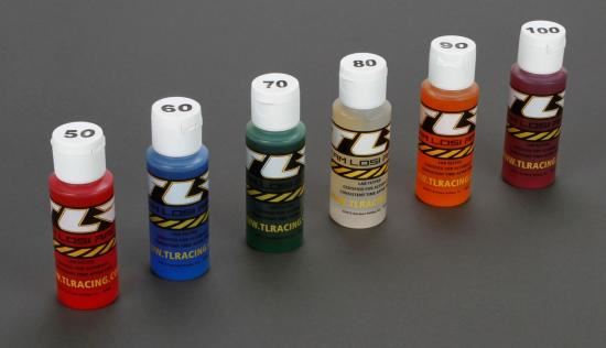 TLR Shock Oil 6Pk, 50,60,70,80,90,100, 2oz