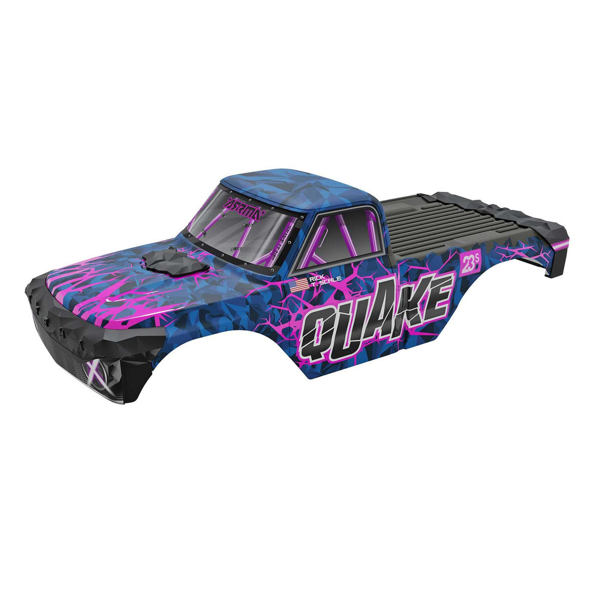 Arrma Quake Painted Decaled Trimmed Body Set, Purple