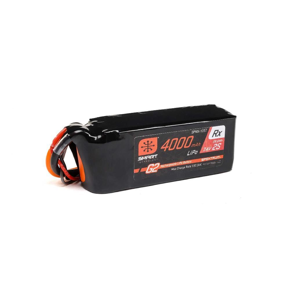 Spektrum 7.4V 4000Mah 2S 15C Smart G2 Receiver Lipo Battery: Ic3
