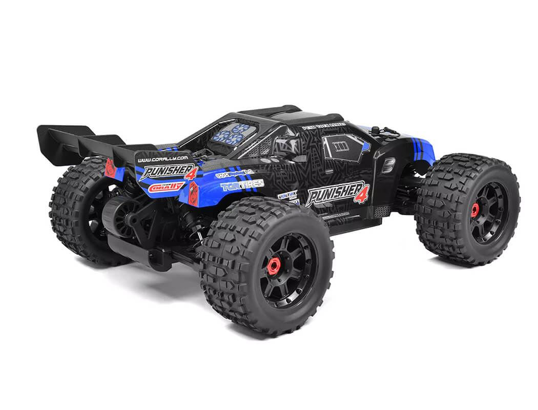 Corally Punisher 4 Brushless 4S Basher Truck Rtr - Blue