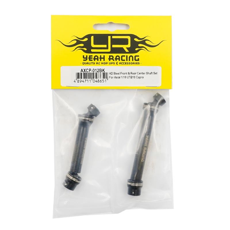 Yeah Racing HD Steel Front & Rear Center Shaft Set For Axial 1/18 UTB18 Capra
