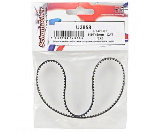 Schumacher Rear Belt 119Tx6mm - CAT SX3