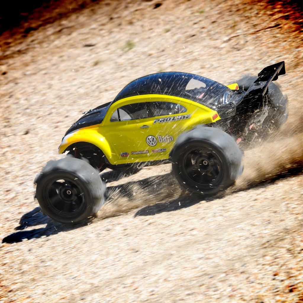 Proline 1/16 Sling Shot Fr/Rr 2.2In Sand Tires Mounted 12mm Blk Despe