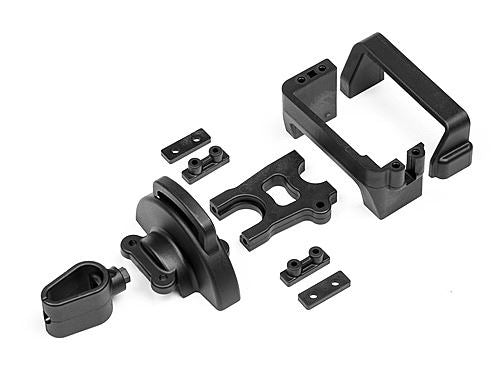 Maverick Centre Diff And Servo Mounts W/Wire Holder And Cov